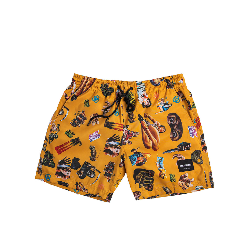 DAILY GRIND TREMBLING SHORTS CHROME YELLOW