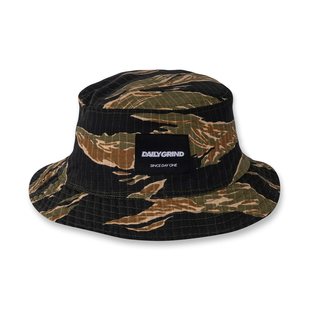 DAILY GRIND REVERSIBLE BUCKET HAT 1 CAMOU 2