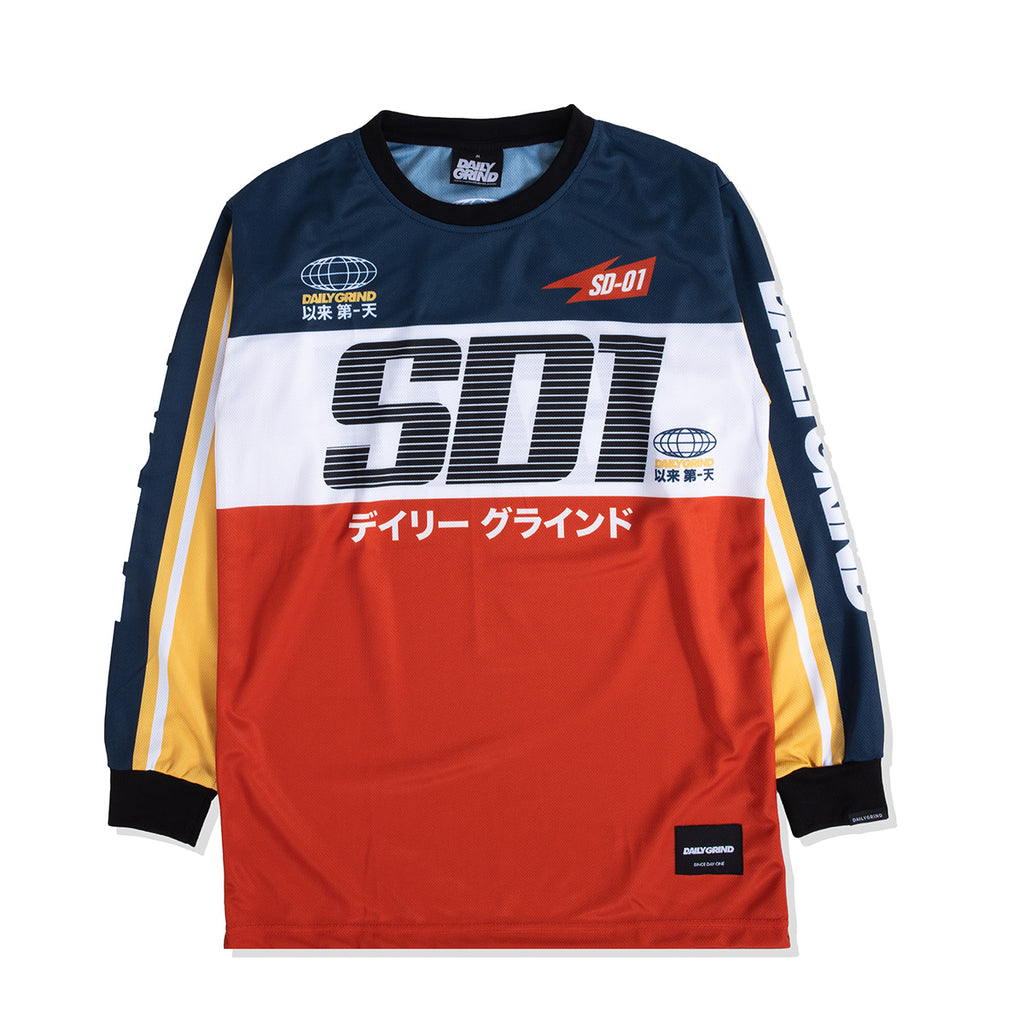 DAILY GRIND MOMENTUM JERSEY LONGSLEEVES RED