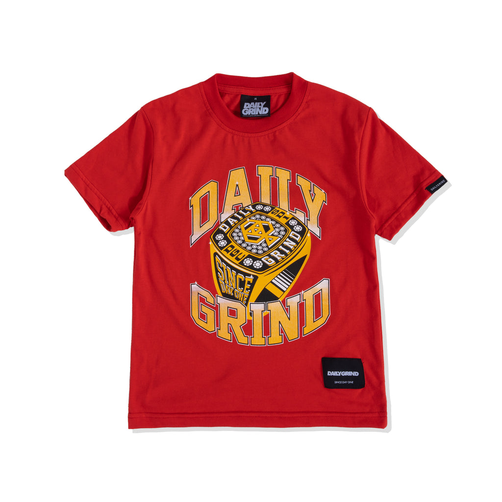 DAILY GRIND KIDS LEGACY TSHIRT FOR KIDS RED
