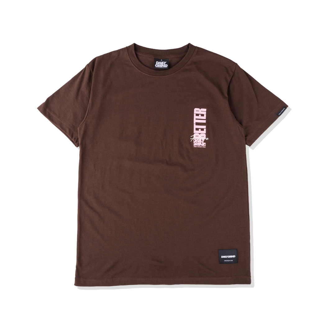 DAILY GRIND BETTER FUTURE TSHIRT BROWN