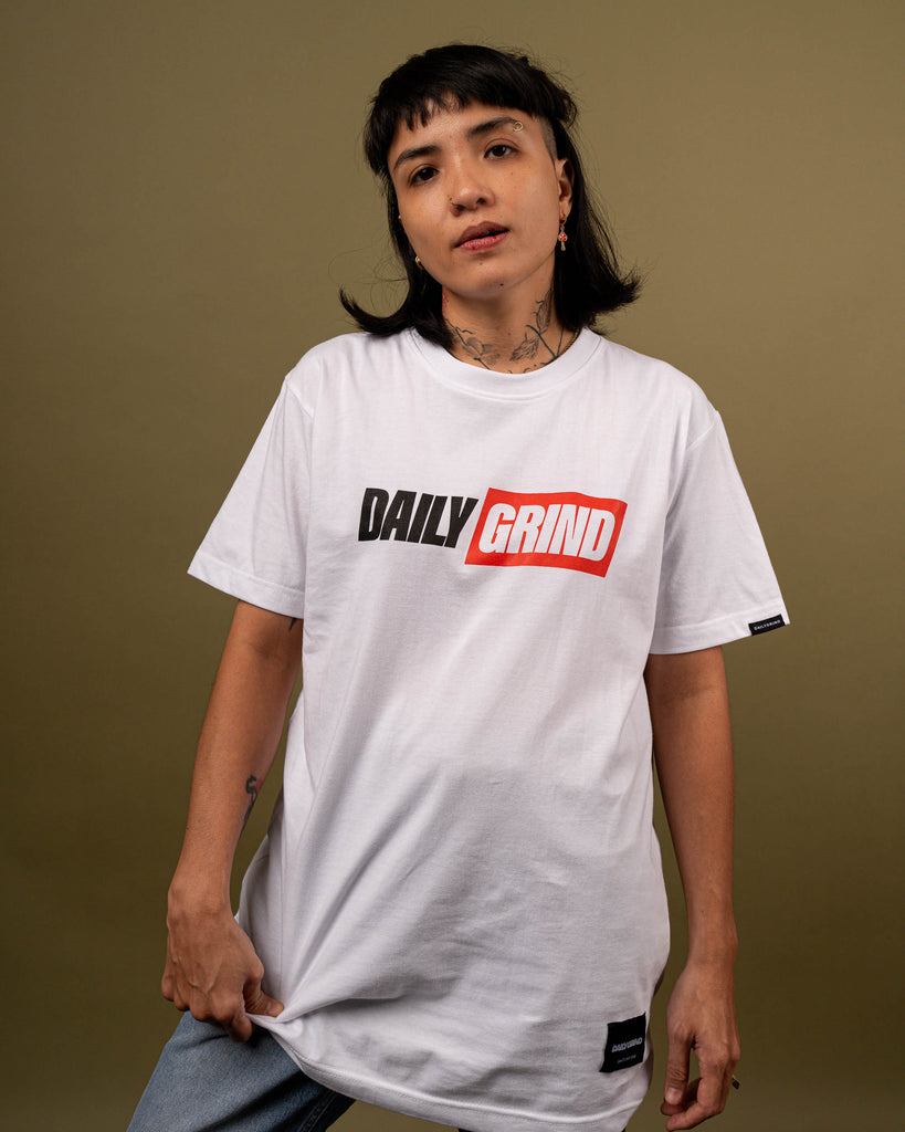 DAILY GRIND TWICE TSHIRT WHITE