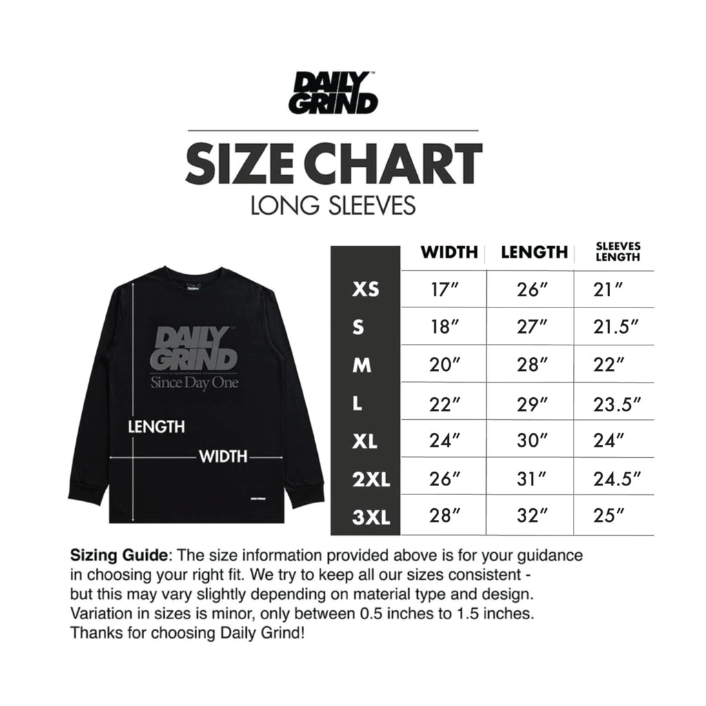 DAILY GRIND DECK & GROOVE LONGSLEEVES BLACK