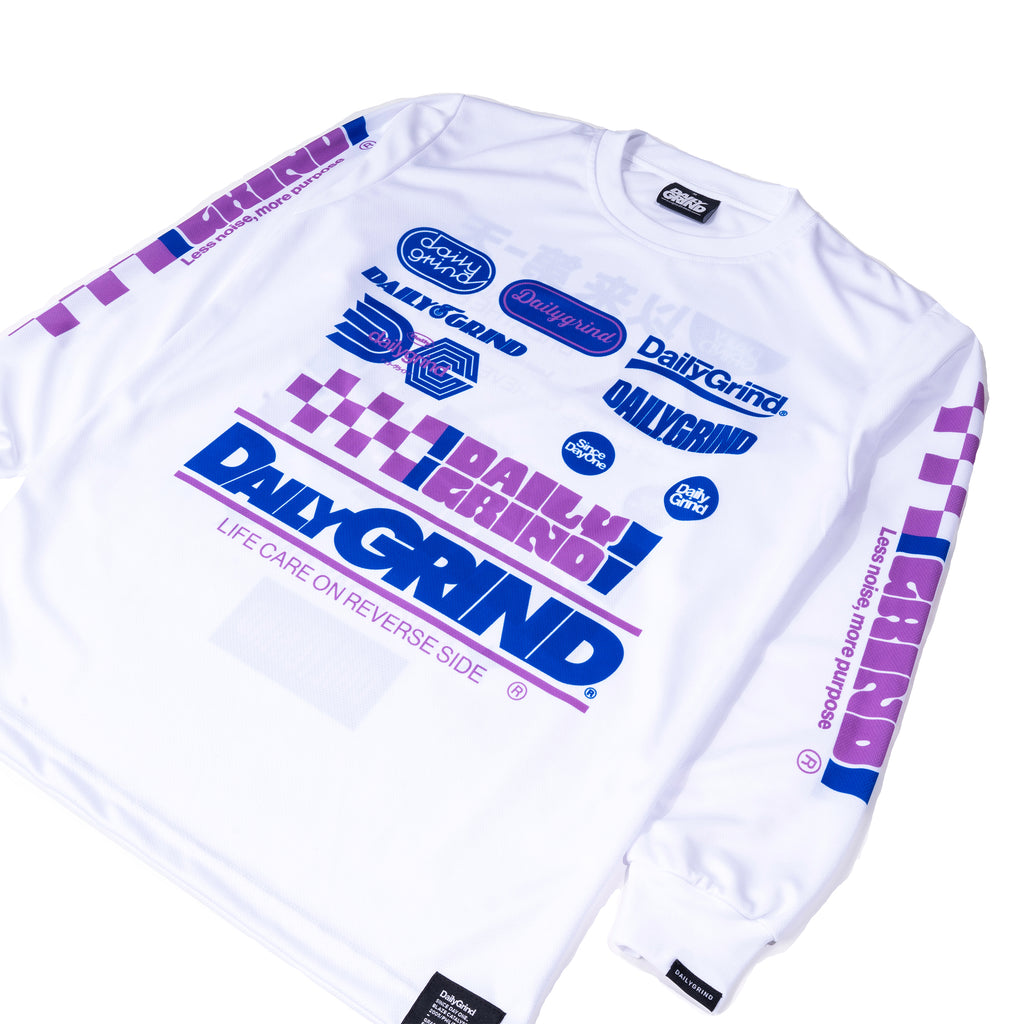 DAILY GRIND FORMLINE JERSEY LONGSLEEVES WHITE
