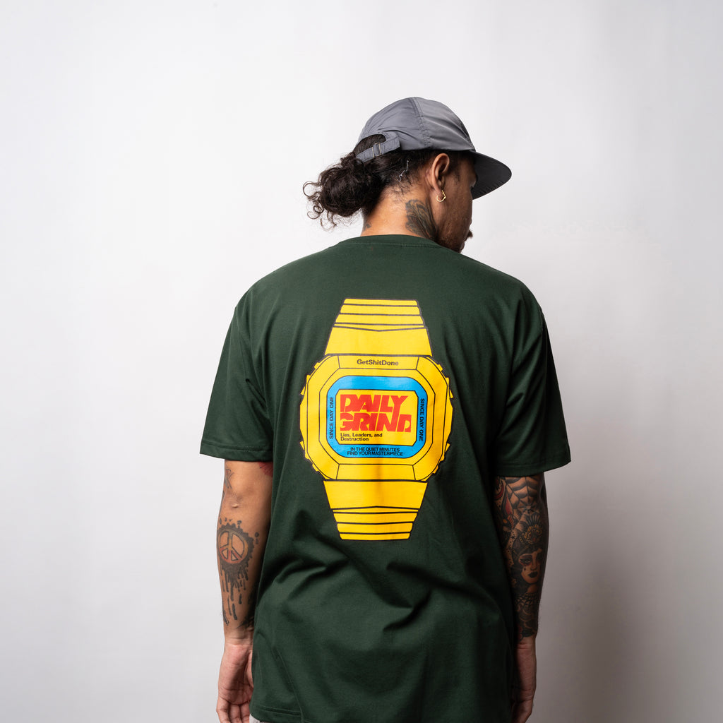 DAILY GRIND 1981 TSHIRT MOSS GREEN