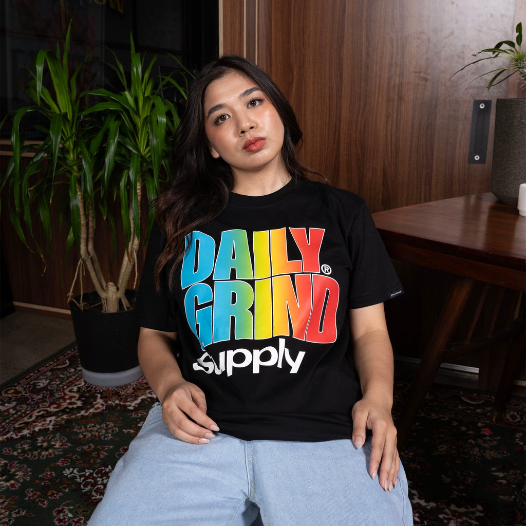 DAILY GRIND BLAZE SUPPLY TSHIRT BLACK