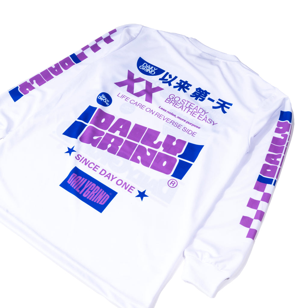 DAILY GRIND FORMLINE JERSEY LONGSLEEVES WHITE
