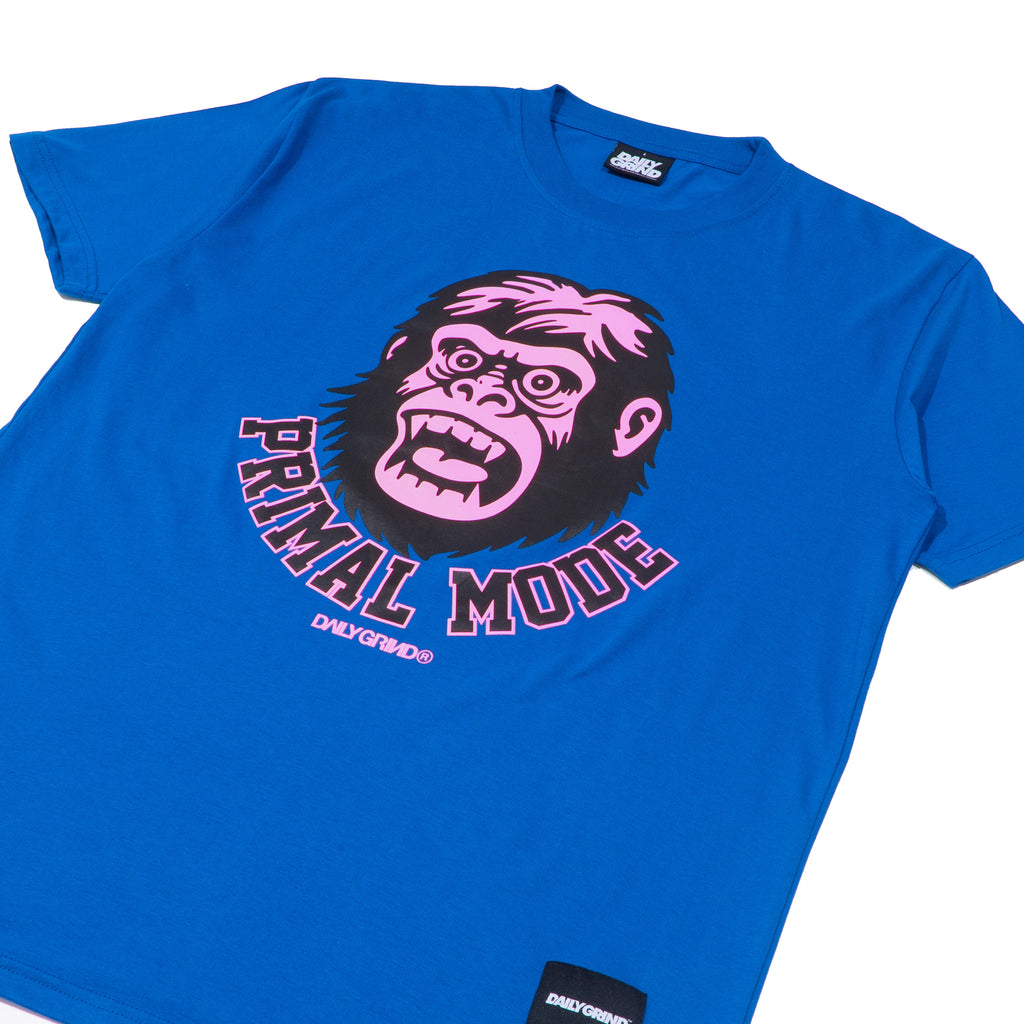DAILY GRIND PRIMAL MODE TSHIRT ROYAL BLUE