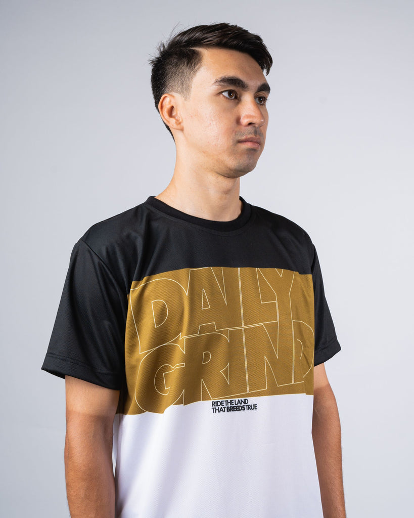DAILY GRIND 3FOLD JERSEY TSHIRT WHITE