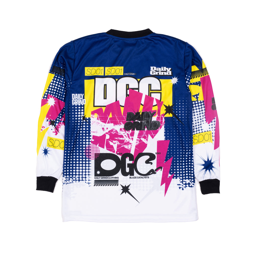 DAILY GRIND OFFSETDREAM JERSEY LONGSLEEVES BLUE