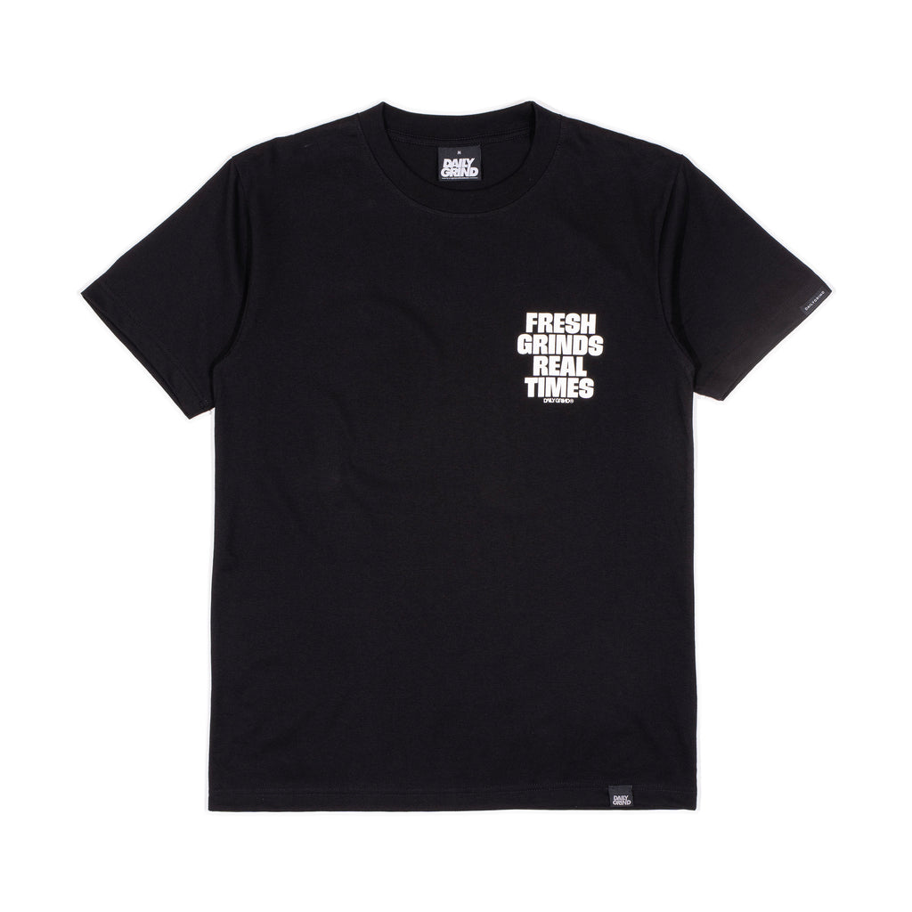 DAILY GRIND FRESH GRINDS TSHIRT BLACK