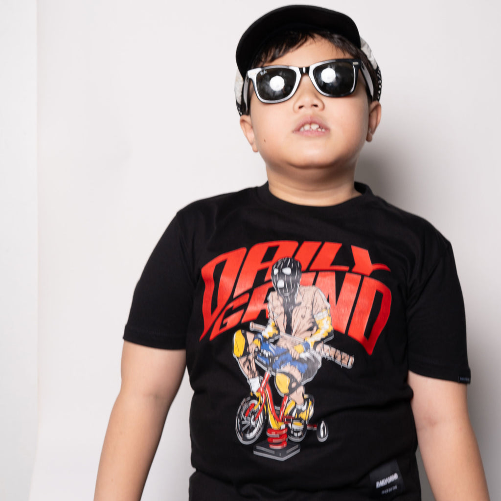 DAILY GRIND BONNIE TSHIRT FOR KIDS BLACK