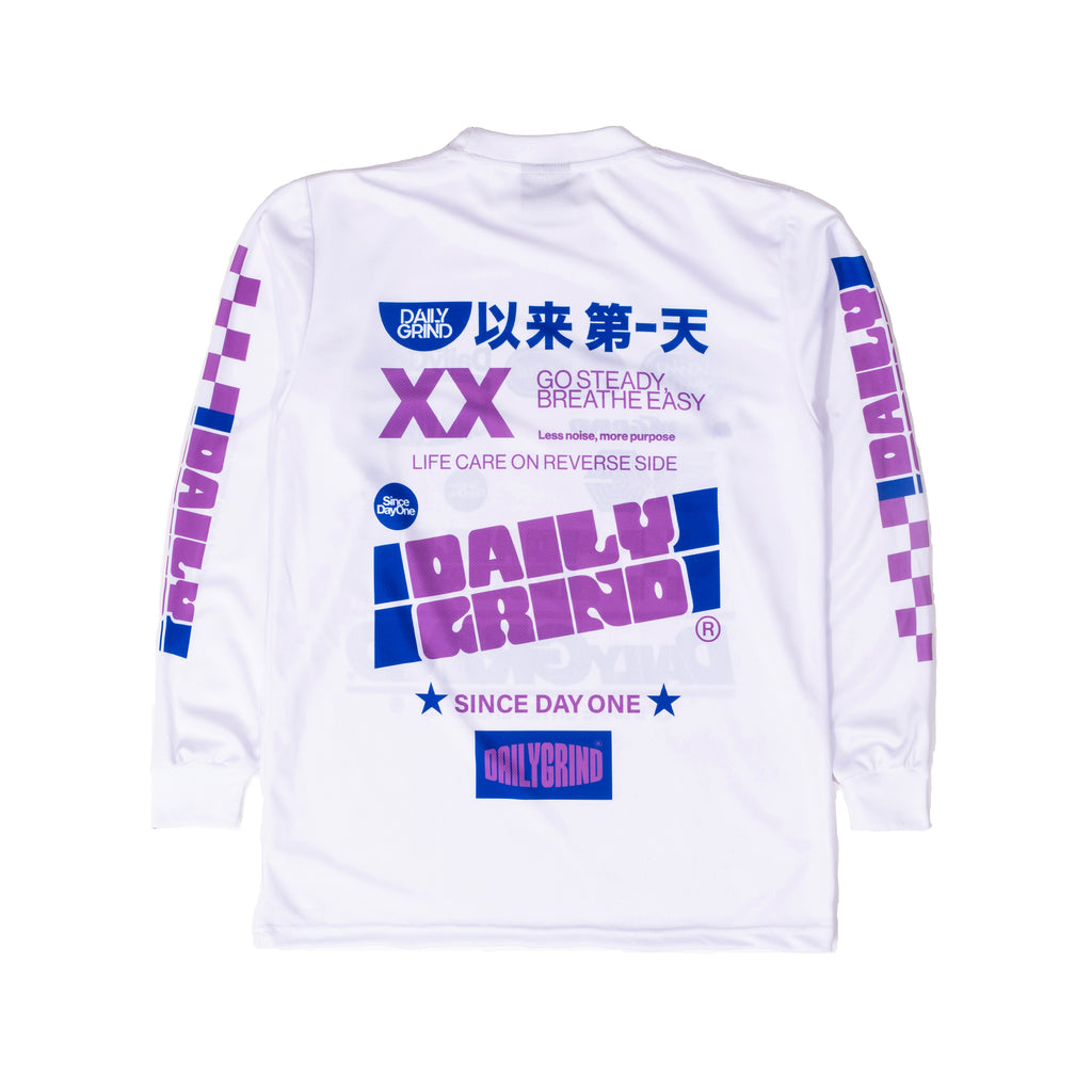 DAILY GRIND FORMLINE JERSEY LONGSLEEVES WHITE
