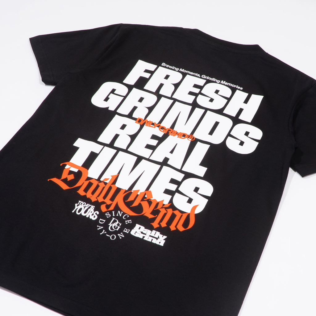DAILY GRIND FRESH GRINDS TSHIRT BLACK