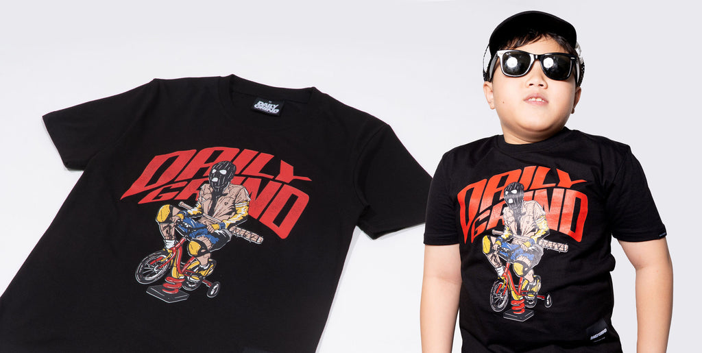 DAILY GRIND BONNIE TSHIRT FOR KIDS BLACK