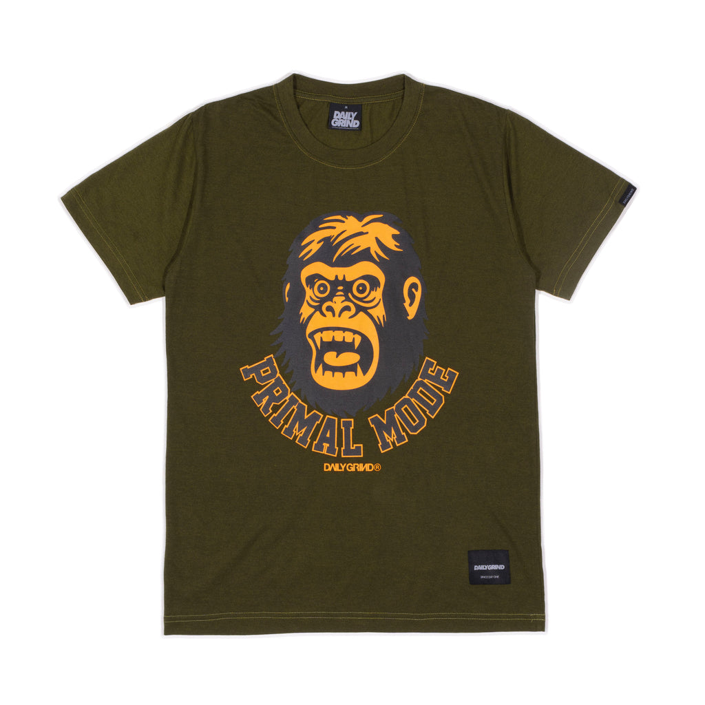 DAILY GRIND PRIMAL MODE TSHIRT MAROON