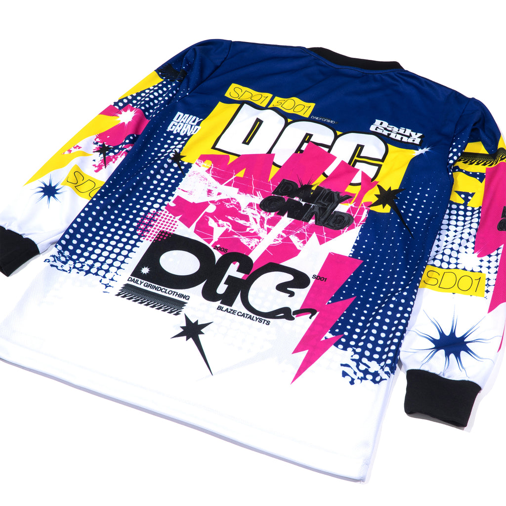 DAILY GRIND OFFSETDREAM JERSEY LONGSLEEVES BLUE