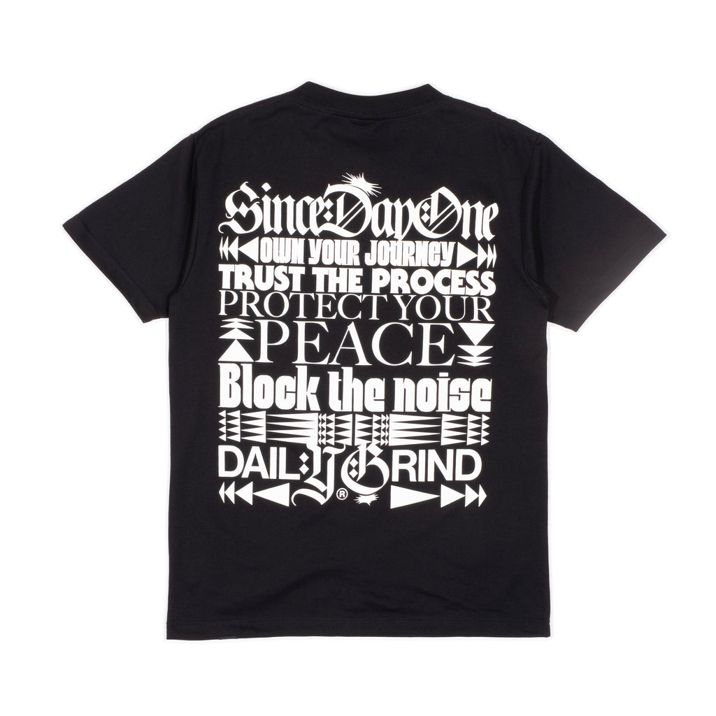 DAILY GRIND SHIFTED TSHIRT BLACK