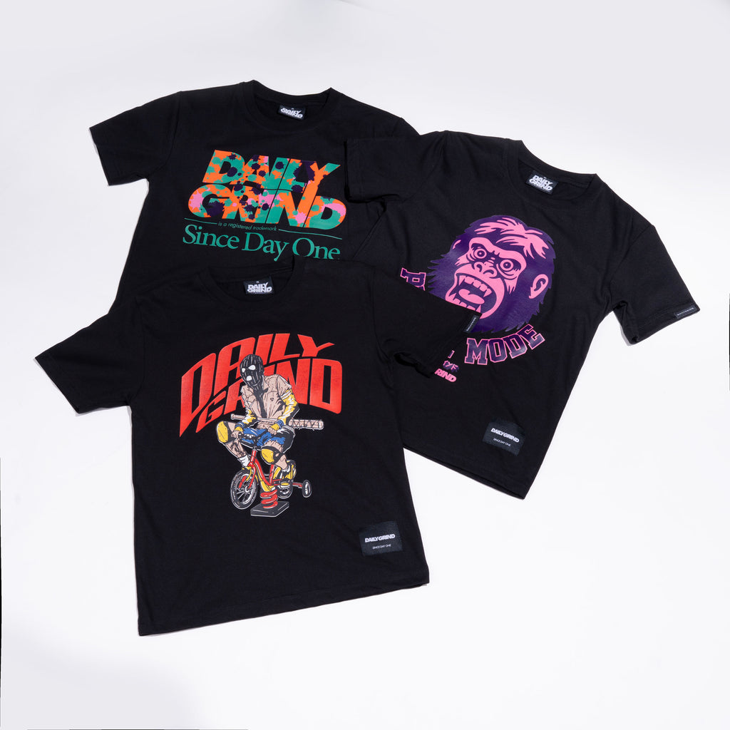 DAILY GRIND BONNIE TSHIRT FOR KIDS BLACK