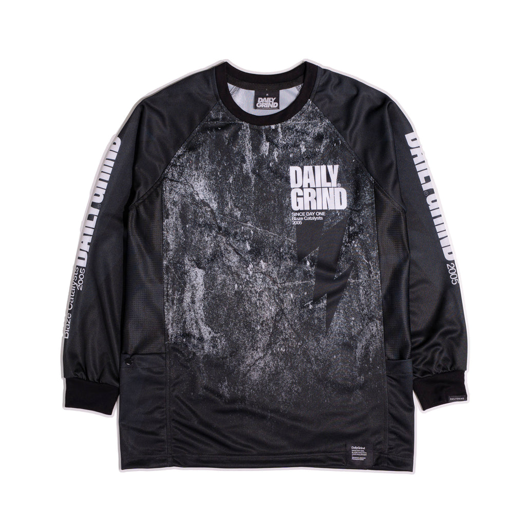 DAILY GRIND BLAZE RIDING JERSEY W/SIDE SWIFT POCKET PAVEMENT