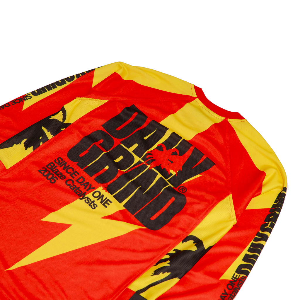 DAILY GRIND BLAZE RIDING JERSEY W/SIDE SWIFT POCKET YELLOW