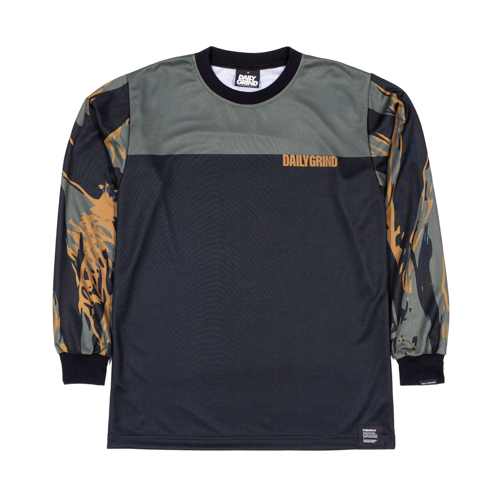 DAILY GRIND BLAZE STRIDE JERSEY LONGSLEEVES BLACK