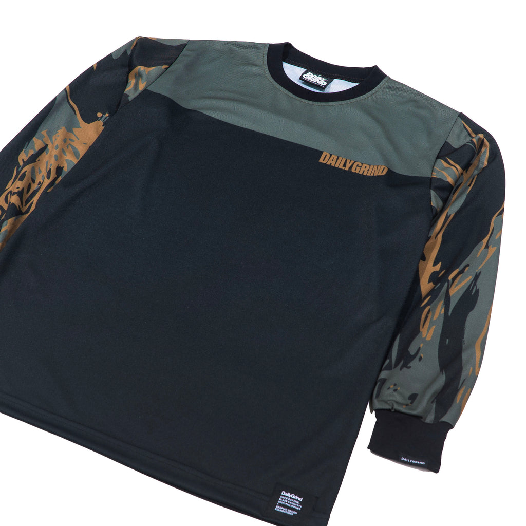 DAILY GRIND BLAZE STRIDE JERSEY LONGSLEEVES BLACK
