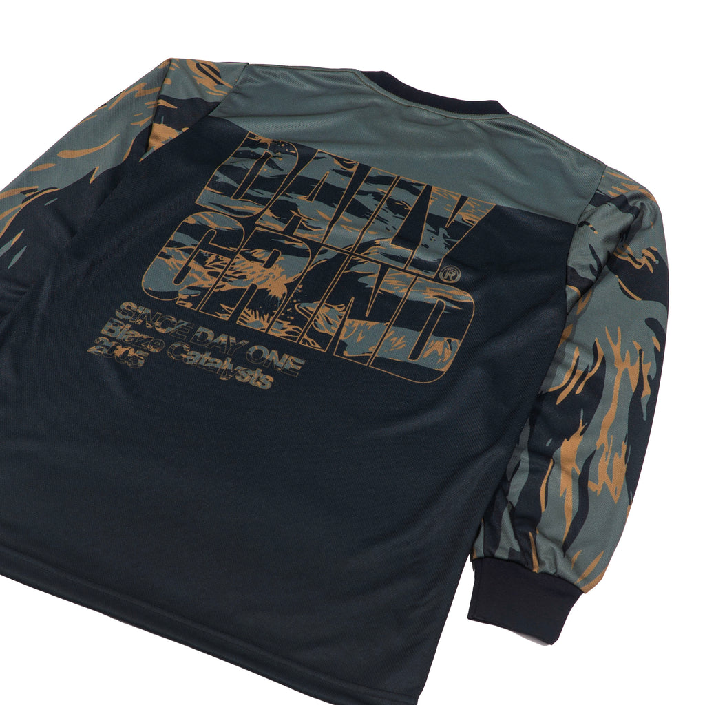DAILY GRIND BLAZE STRIDE JERSEY LONGSLEEVES BLACK