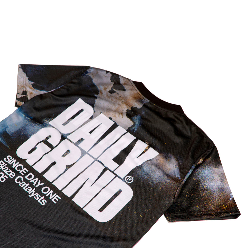 DAILY GRIND BLAZE BURN SIDE JERSEY SHORTSLEEVE BLACK