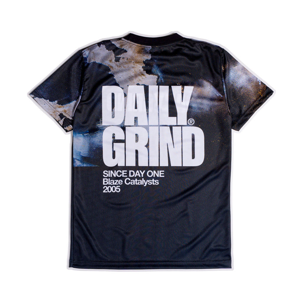 DAILY GRIND BLAZE BURN SIDE JERSEY SHORTSLEEVE BLACK