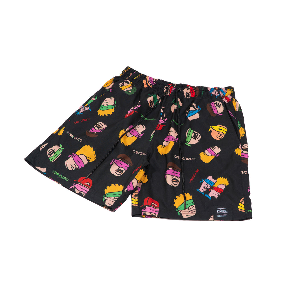 DAILY GRIND BRAINS SHORTS BLACK