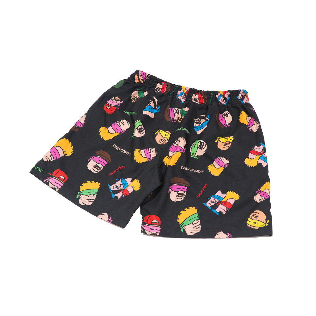 DAILY GRIND BRAINS SHORTS BLACK