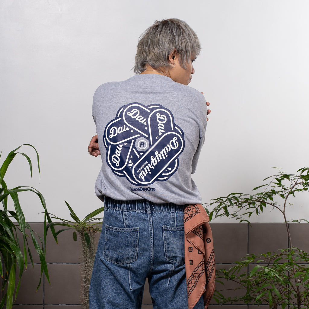 DAILY GRIND SPINDLE TSHIRT ACID GRAY