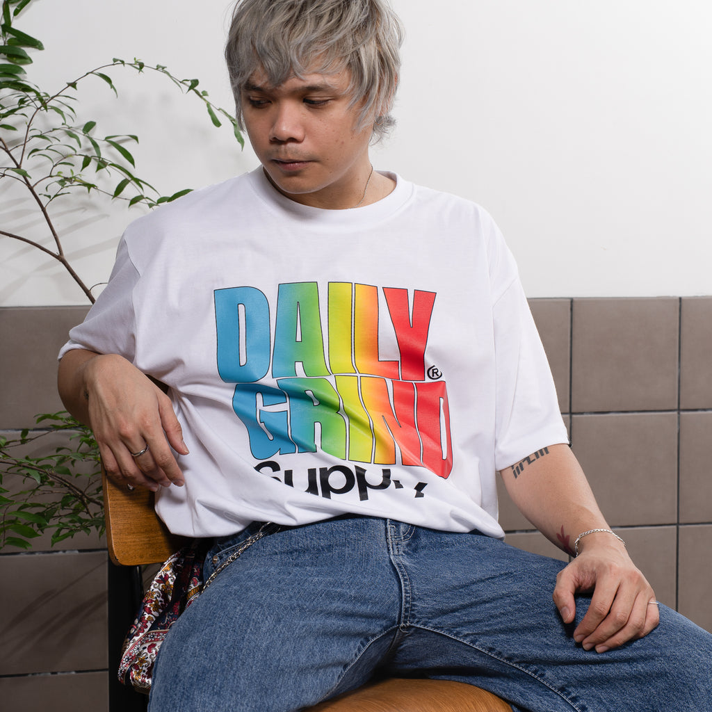 DAILY GRIND BLAZE SUPPLY TSHIRT WHITE