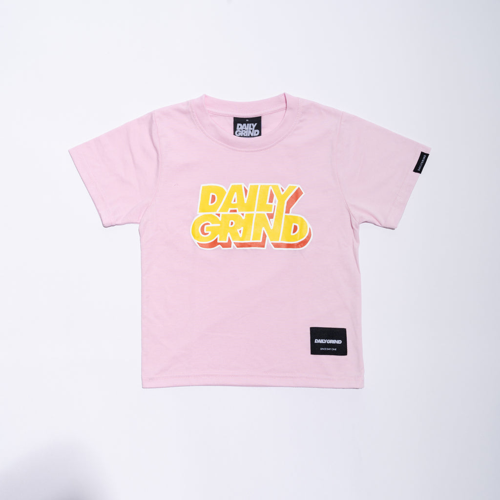 DAILY GRIND KIDS MARKER TSHIRT FOR KIDS PINK