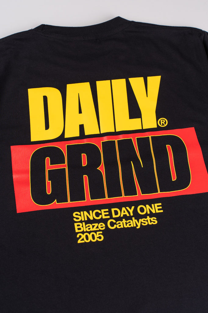 DAILY GRIND BLAZE DUO FB TSHIRT BLACK/YELLOW