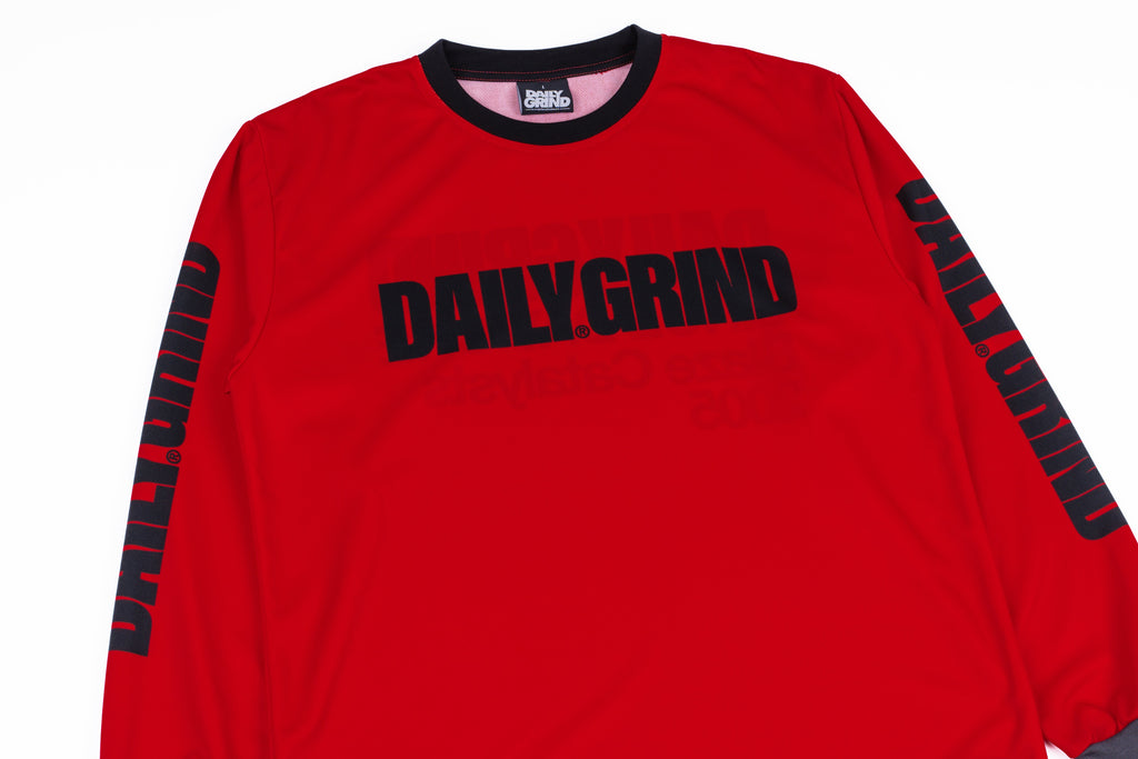 DAILY GRIND BLAZE EXTENDED JERSEY LONGSLEEVES RED