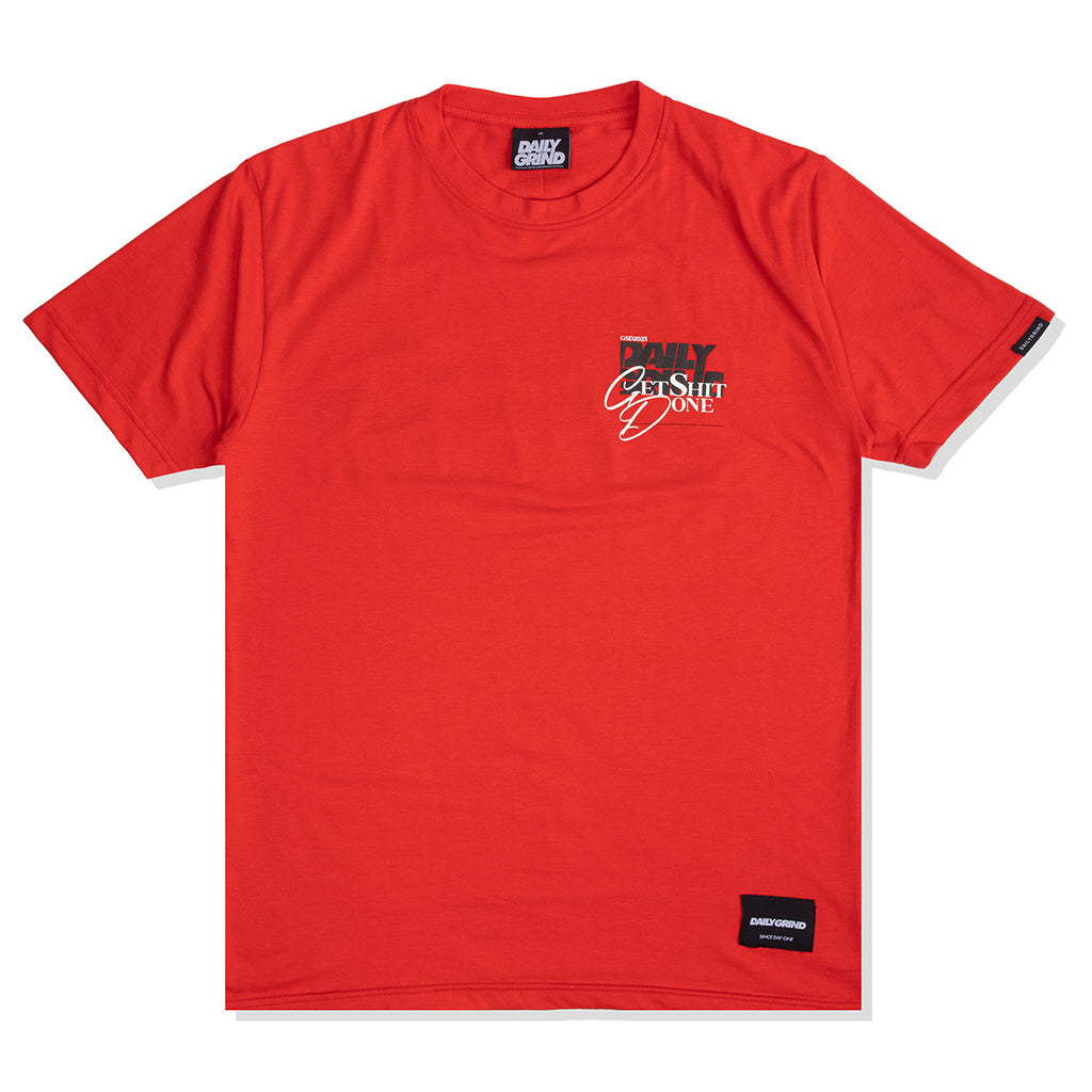 DAILY GRIND GSD TSHIRT RED