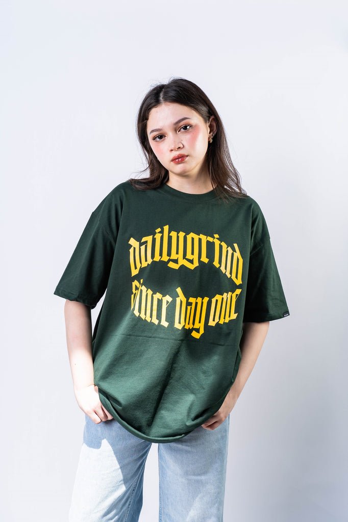 DAILY GRIND FLIP TSHIRT MOSS GREEN