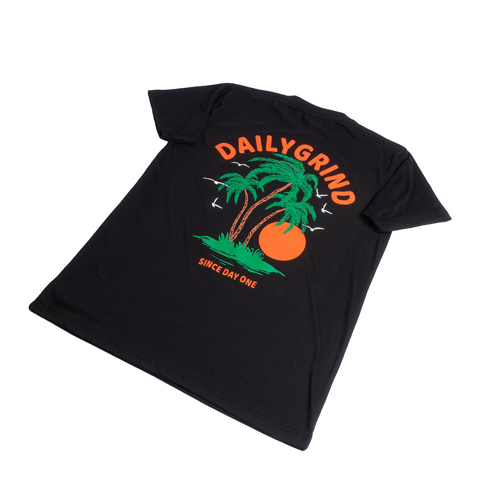 DAILY GRIND PALM TSHIRT BLACK
