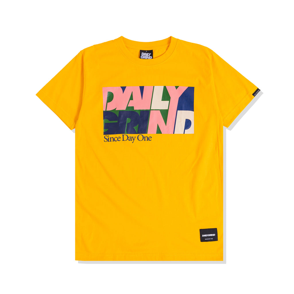 DAILY GRIND SECTION TSHIRT CHROME YELLOW