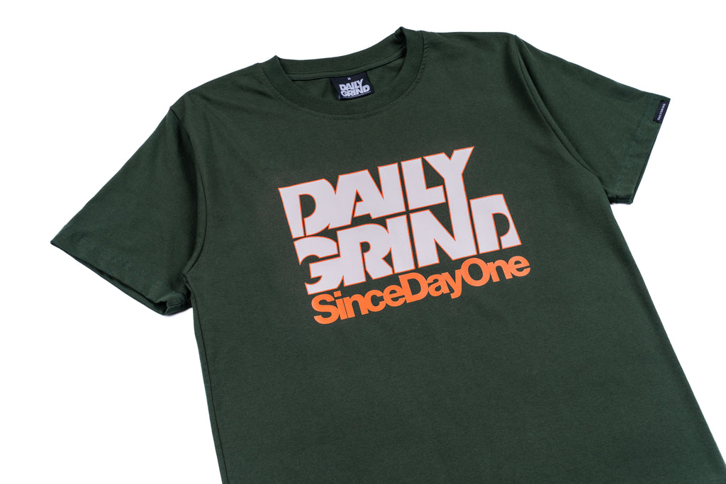 DAILY GRIND SHEAR ONE TSHIRT MOSS GREEN