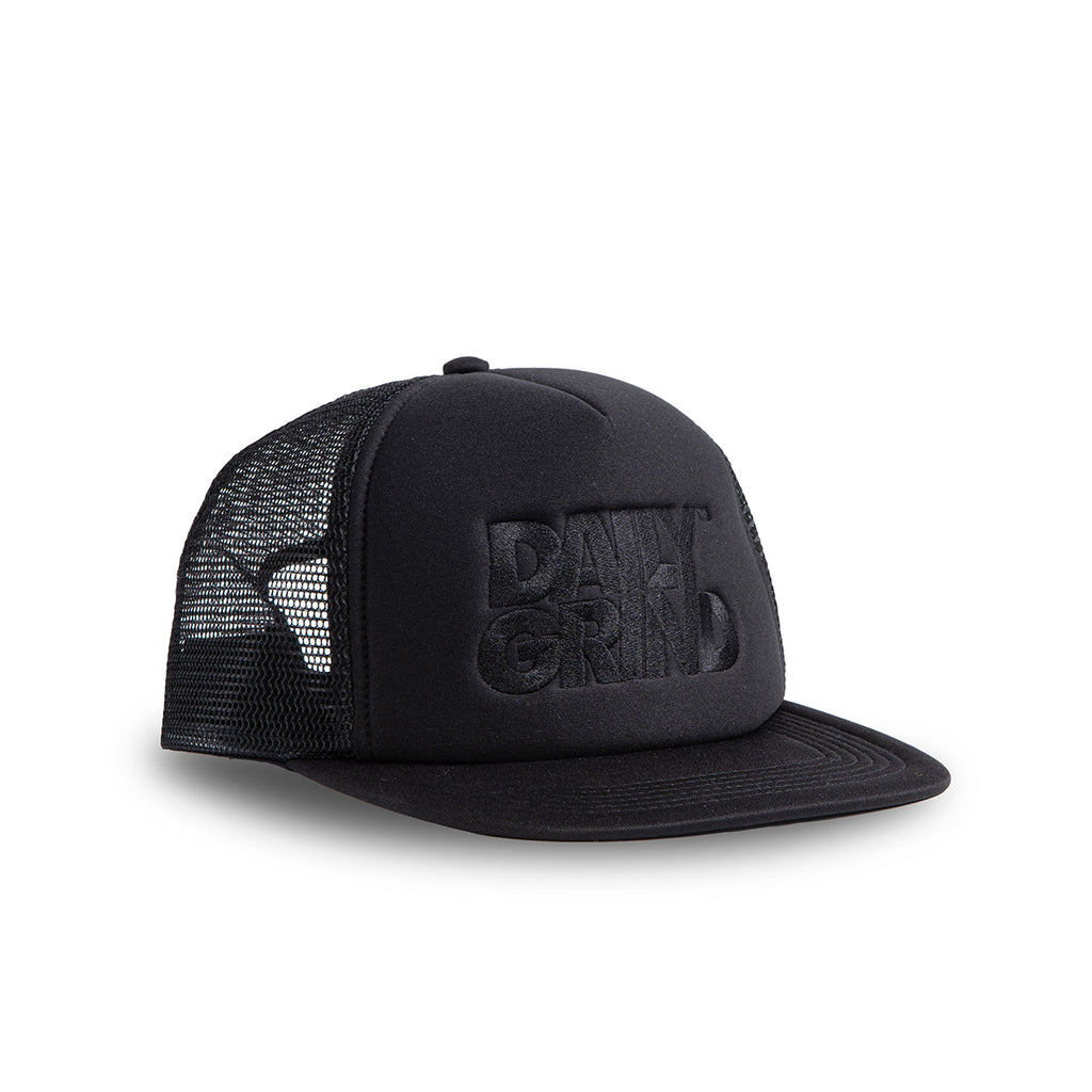 DAILY GRIND STEALTH TRUCKER CAP BLACK