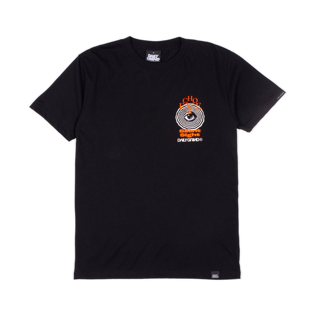 DAILY GRIND ECHO EYE TSHIRT BLACK