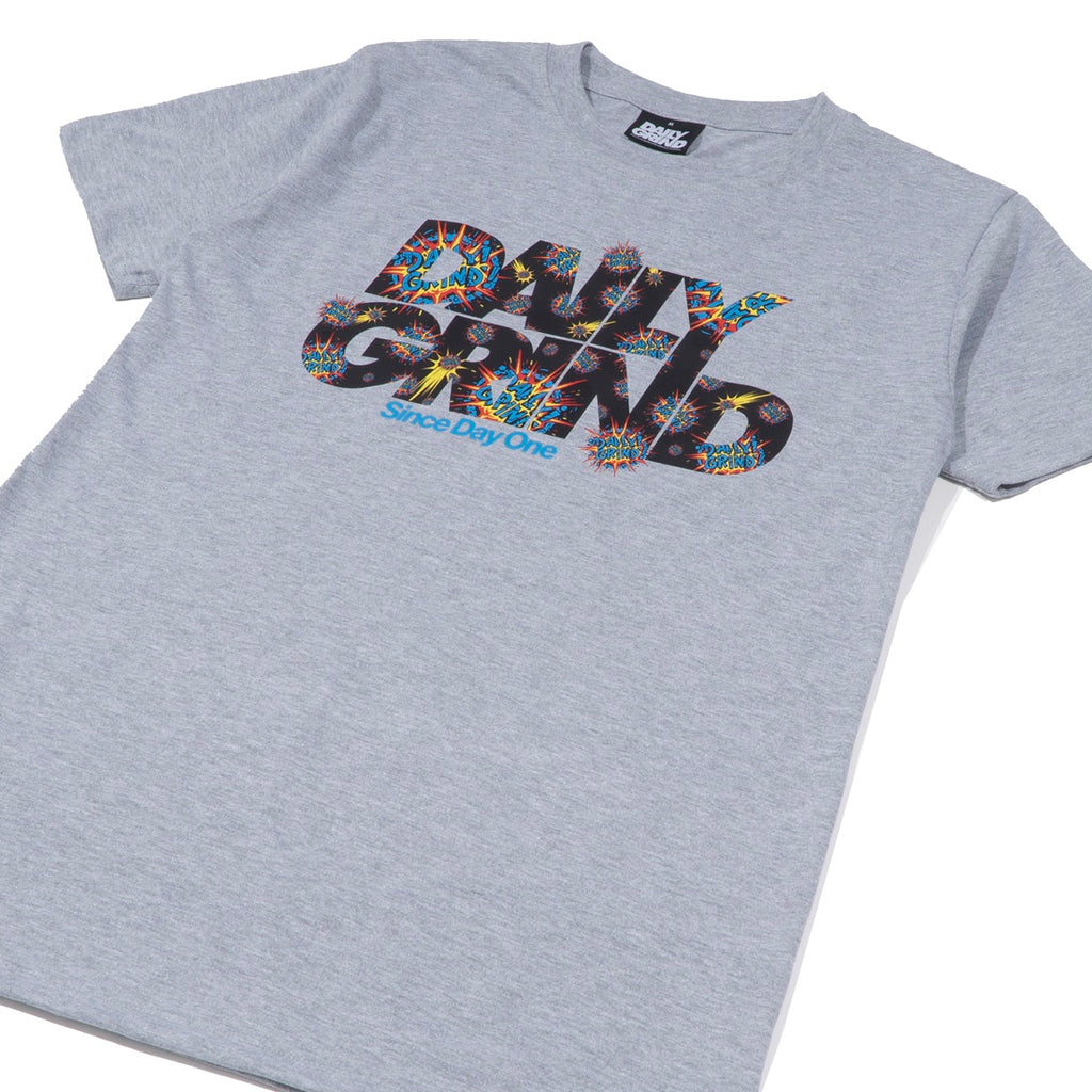 DAILY GRIND EXPLODE TSHIRT ACID GRAY
