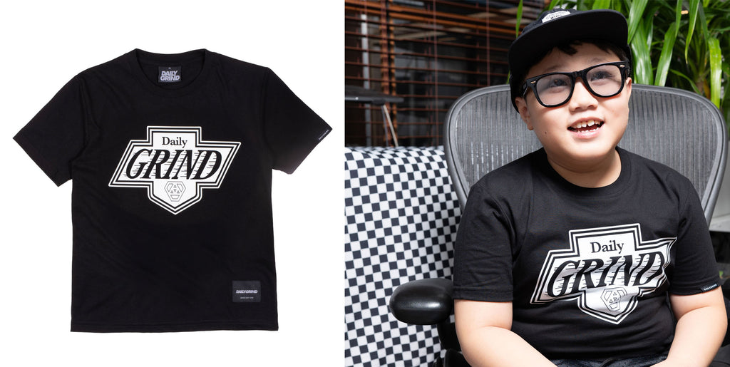 DAILY GRIND KIDS KINGS TSHIRT FOR KIDS BLACK