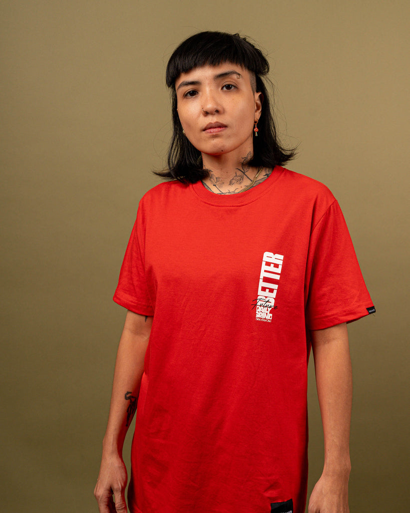 DAILY GRIND BETTER FUTURE TSHIRT RED