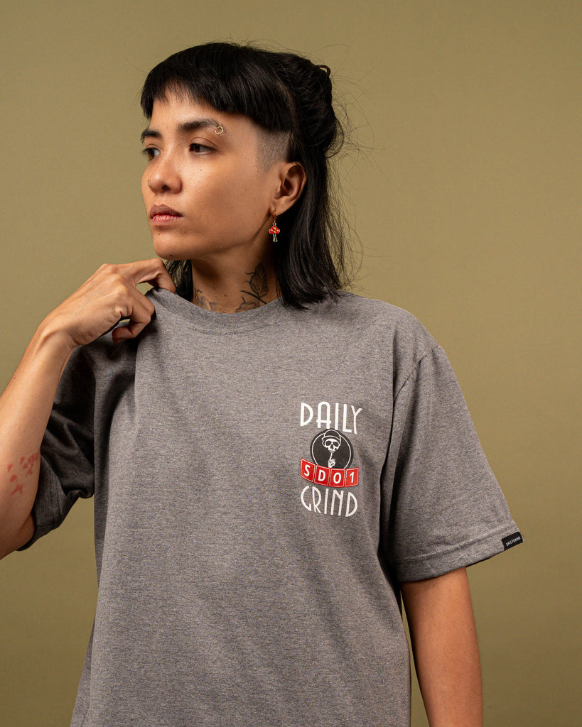 DAILY GRIND ECHOES TSHIRT HEATHER GRAY