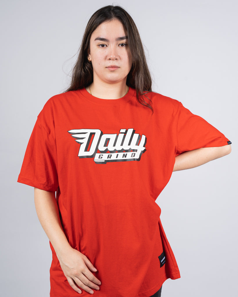 DAILY GRIND MOTO TSHIRT RED