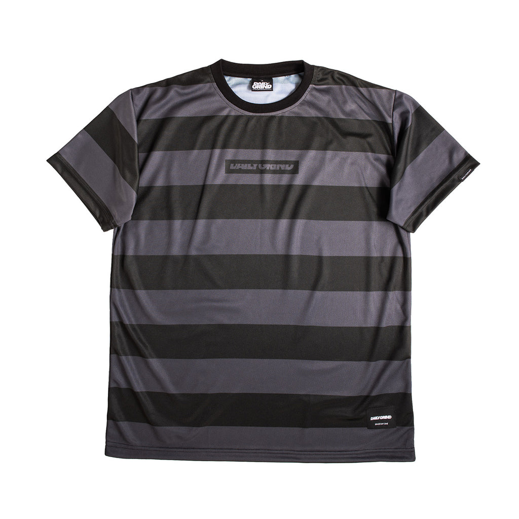 DAILY GRIND PARALLEL JERSEY TSHIRT BLACK/GRAY